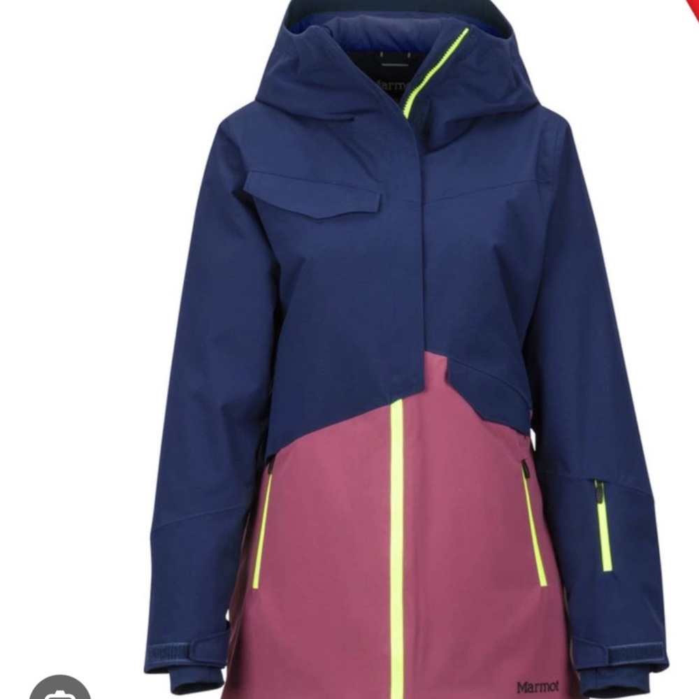 Marmot Women's Ski Jacket - Navy and Purple